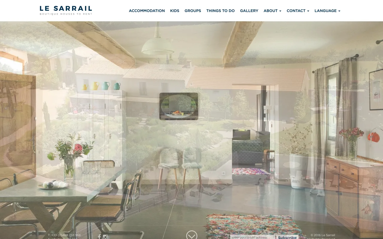 Le Sarrail: boutique houses to rent in the south of France